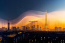 Abstract Paris Dusk