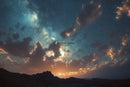 Cinematic Starry Night Landscape Print